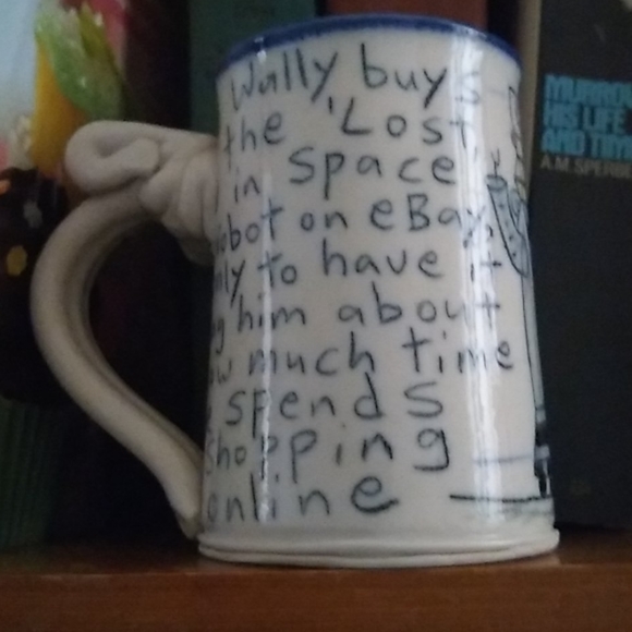 Wally Ware Tom Edwards Pottery Will Robinson Mug - Picture 2 of 7